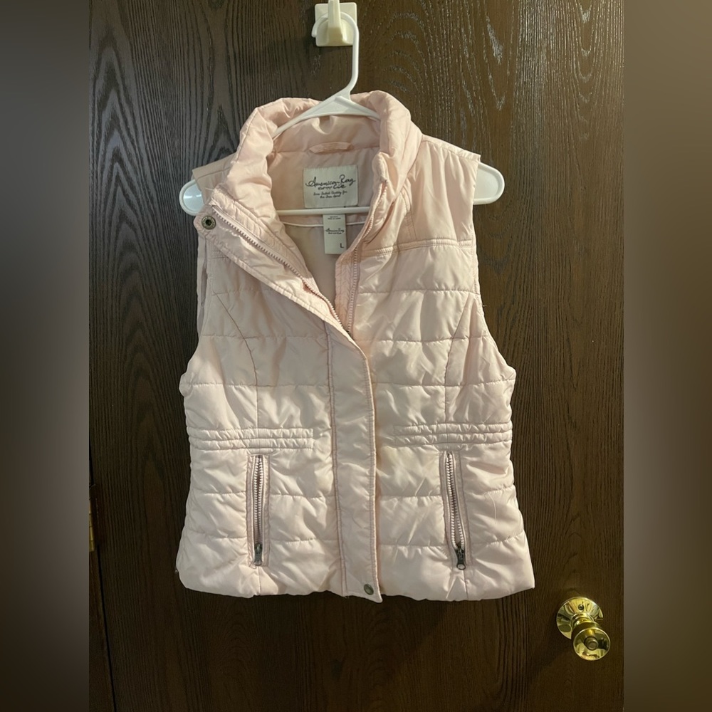 Light pink winter vest